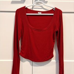 Garage Red Long Sleeve Women's Tee